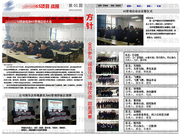 金達利6S項目戰報 金達利6S項目戰報